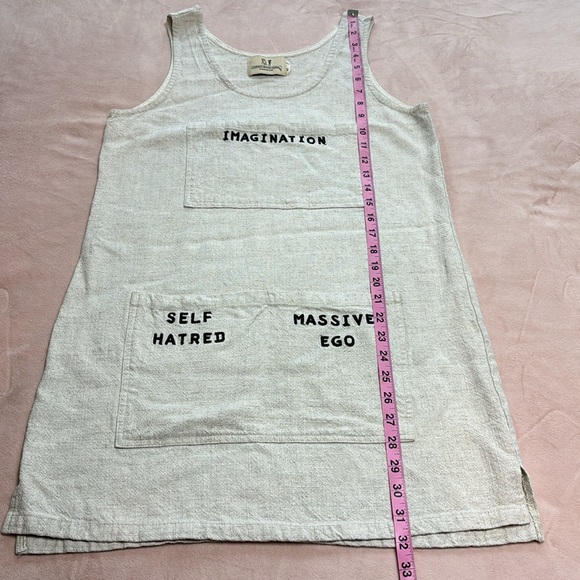 Fashion Brand Company Artist's Toolbox Linen Shift Dress Size S/M - Picture 9 of 12
